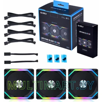 Набор вентиляторов Lian Li Uni Fan SL V2 120 Black (G99.12SLV23B.00) картинка 10
